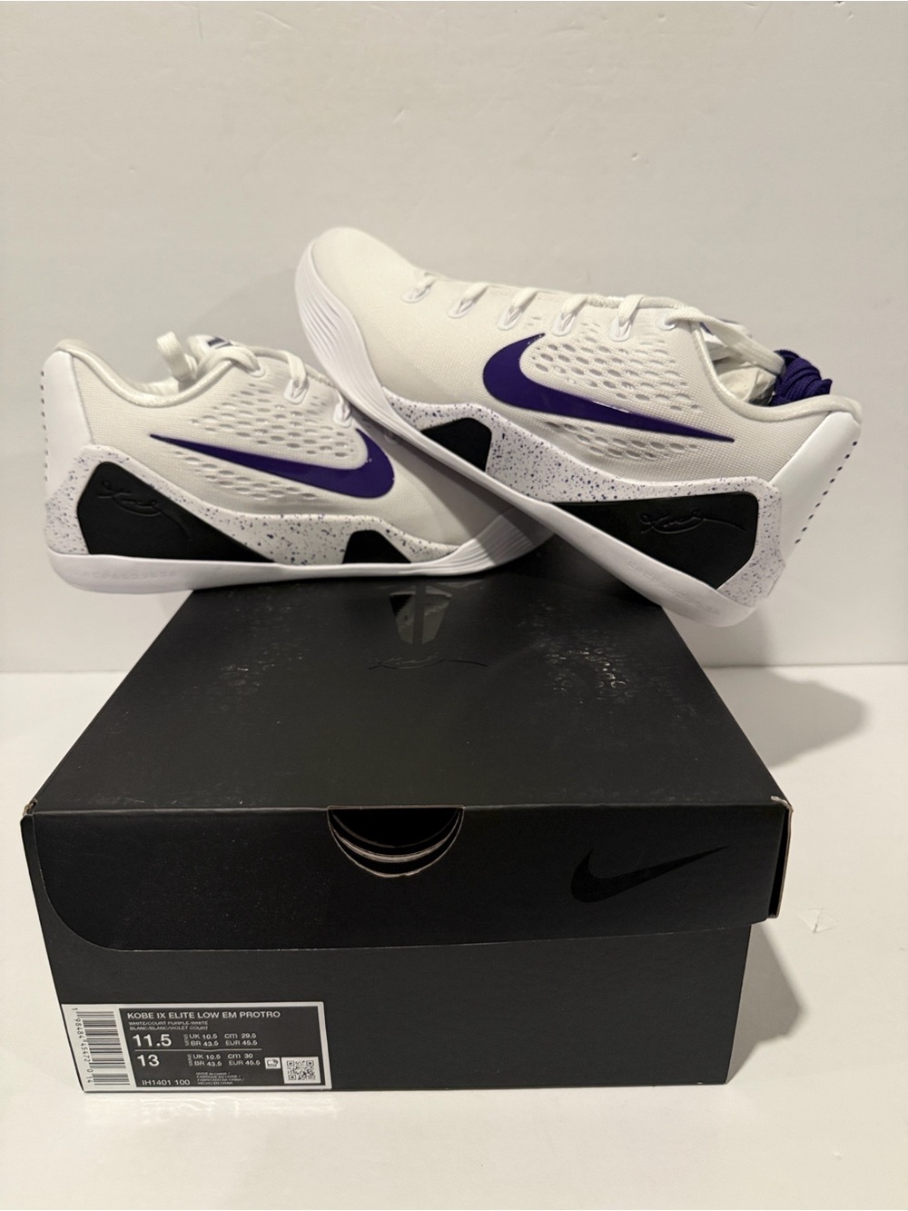 Nike Kobe 9 EM Protro TB 'Lakers Home' Sz: 11.5 ( IH1401-100)